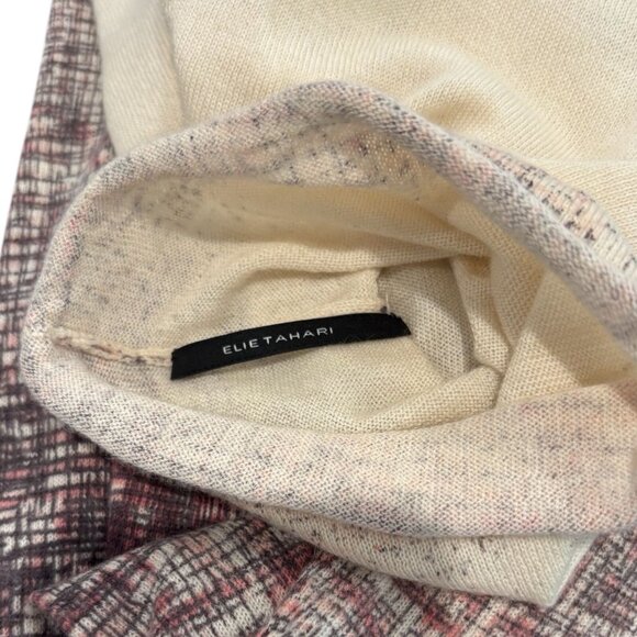 Elie Tahariβ 100% Cashmere Gradient Turtleneck Sweater β XS π€ Ivory to Merlot - Picture 4 of 5